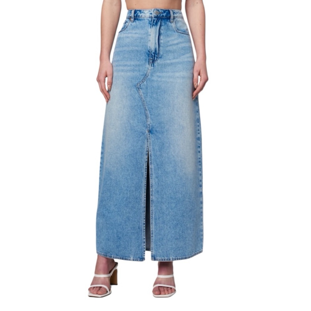 Blank NYC NWOT Women’s In My Mind Denim Maxi Skirt Size 32